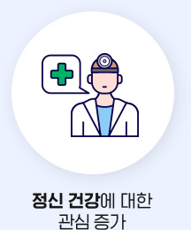 정신 건강에 대한 관심 증가