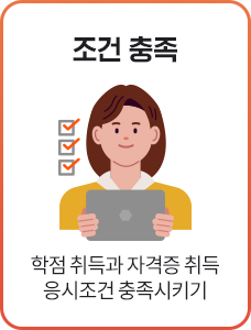 조건충족, 학점취득과 자격증취득 응시조건 충족시키기, 상담신청