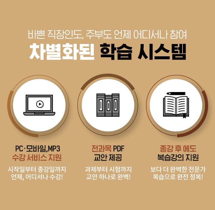 바쁜 직장인도, 주부도 언제 어디서나 참여 차별화된 학습 시스템