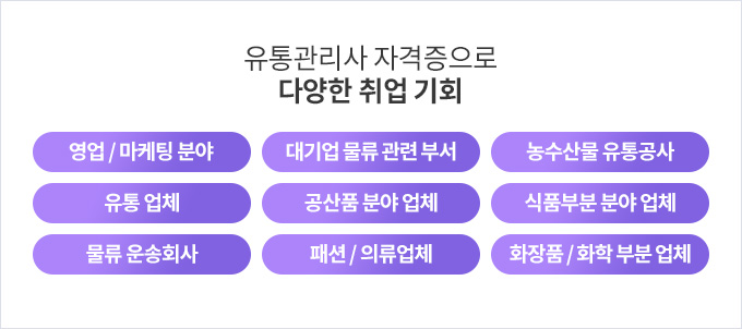 유통관리사 자격증으로 다양한 취업 기회