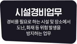 시설경비업무, 경비를 필요로 하는 시설 및 장소에서 도난, 화재 등 위험발생을 방지하는 업무